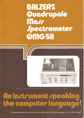 QMG 511 Brochure, Balzers AG Balzers-Quadrupol-Massenspetrometer-QMG511-Brochure