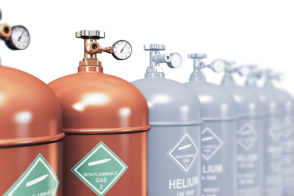 Helium tracer gas bottles Helium tracer gas bottles
