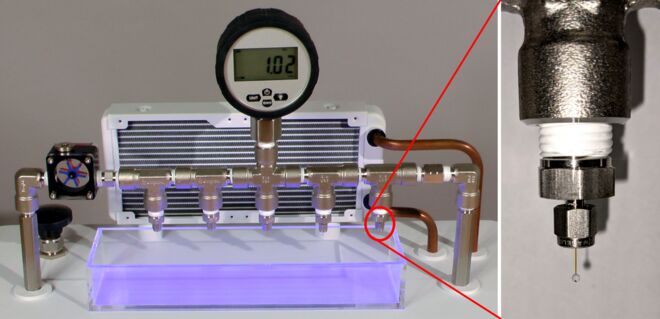 Test setup cooling circuit