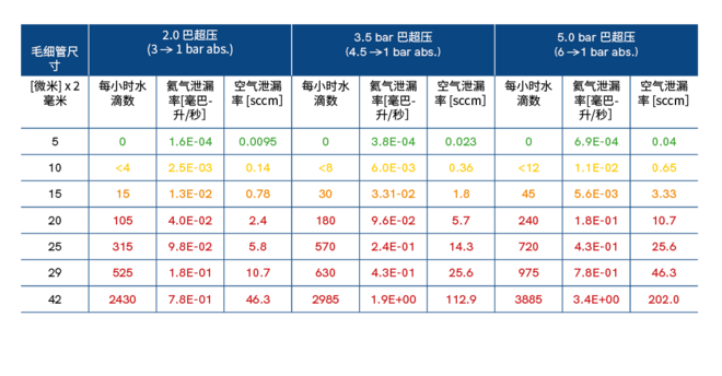 Leak rates _ZH