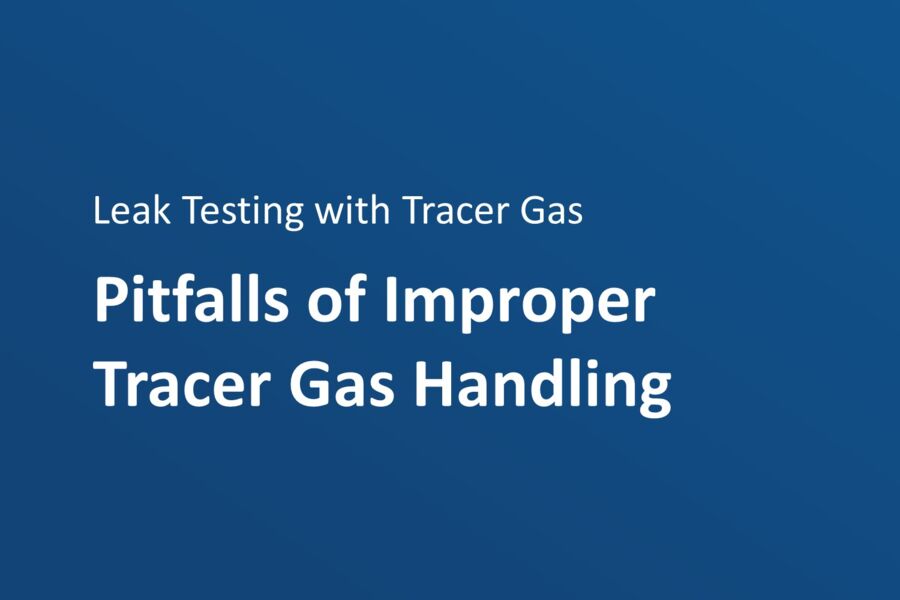 Improper tracer gas handling thumbnail Improper tracer gas handling thumbnail